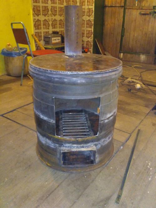 Печь для бани из дисков грузового автомобиля своими руками. Чем хороша банная печь из дисков 05