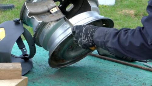 Печь для казана из автомобильных дисков своими руками. Печь под казан из автомобильных дисков