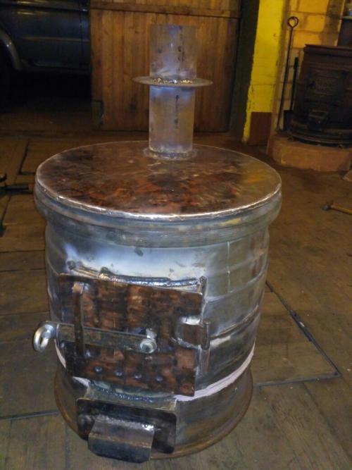 Самодельная печь из колесных дисков для бани. Из курса металловедения 09