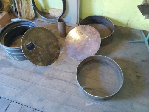 Самодельная печь из колесных дисков для бани. Из курса металловедения 04