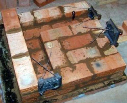 Банная печь из кирпича с баком для воды. Процесс кладки и порядовка