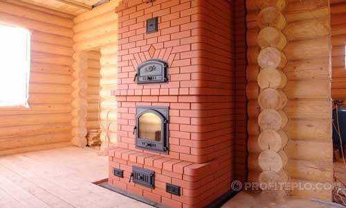 Чугунная печь для бани с баком для воды. Водяной контур