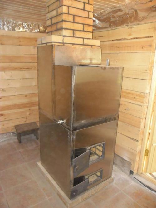 Маленькая печь для бани своими руками. Достоинства