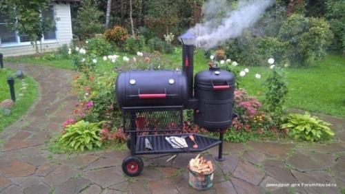 Красивый мангал из газового баллона. Особенности