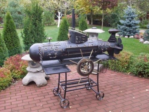 Красивый мангал из газового баллона. Особенности