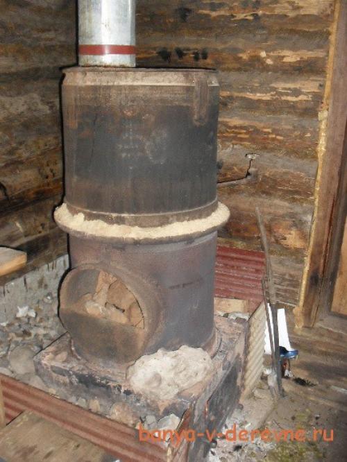 Печь для бани из дисков от комбайна. Самодельная печь из колесных дисков