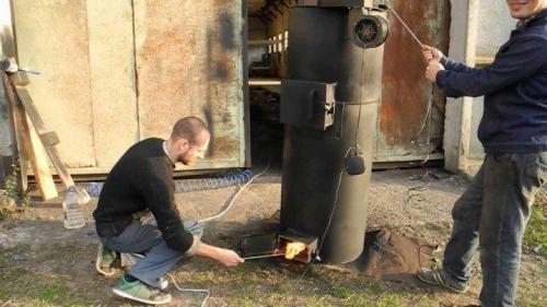 Печь буржуйка из колесных дисков своими руками. Печь для бани из автомобильных дисков своими руками 22