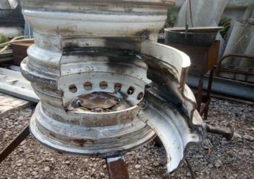 Печь для казана из дисков с трубой. Делаем своими руками