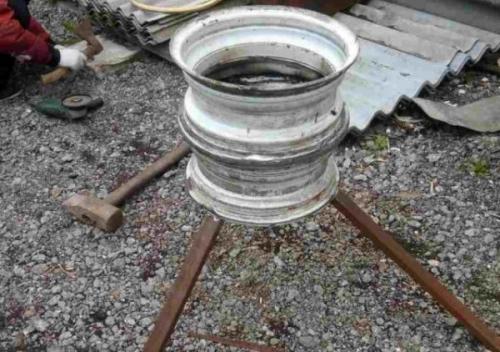 Печь для казана из дисков с трубой. Делаем своими руками