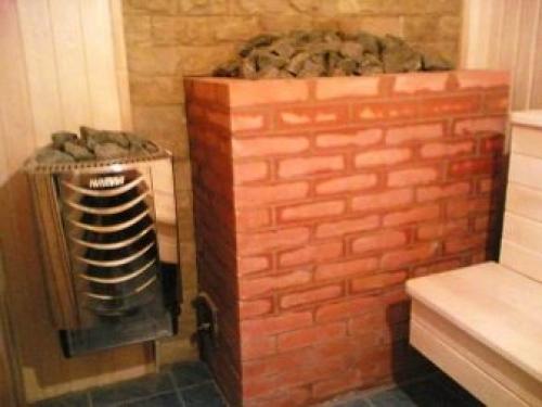 Кирпичная мини-печь для бани. Модель на отработанном топливе 07