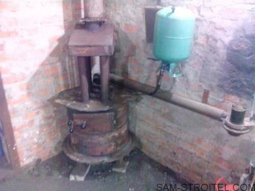 Печь на отработке из колесных дисков. Печь из колёсных дисков на дровах и отработке