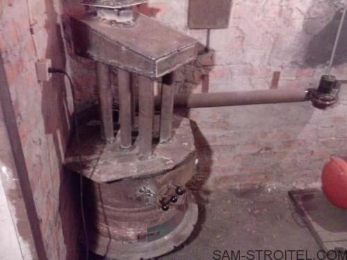 Печь на отработке из колесных дисков. Печь из колёсных дисков на дровах и отработке