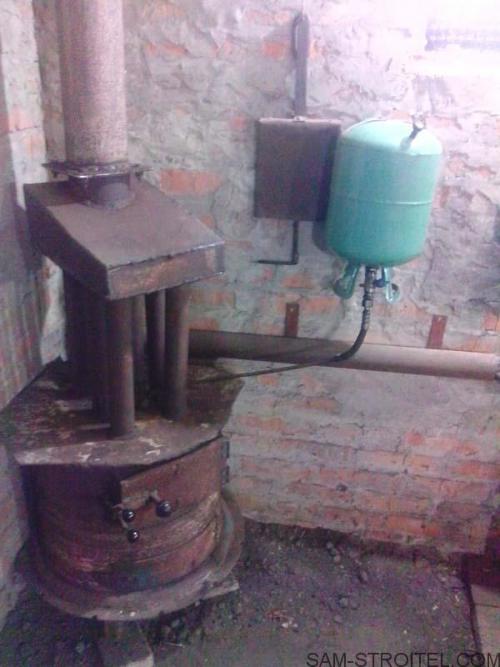 Печь на отработке из колесных дисков. Печь из колёсных дисков на дровах и отработке