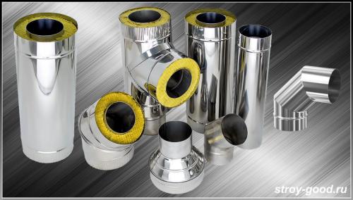 Дымоход для бани из нержавейки