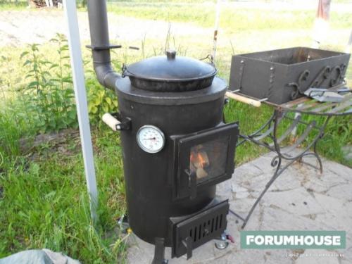 Печь из трубы для казана. Как сделать печь для казана своими руками