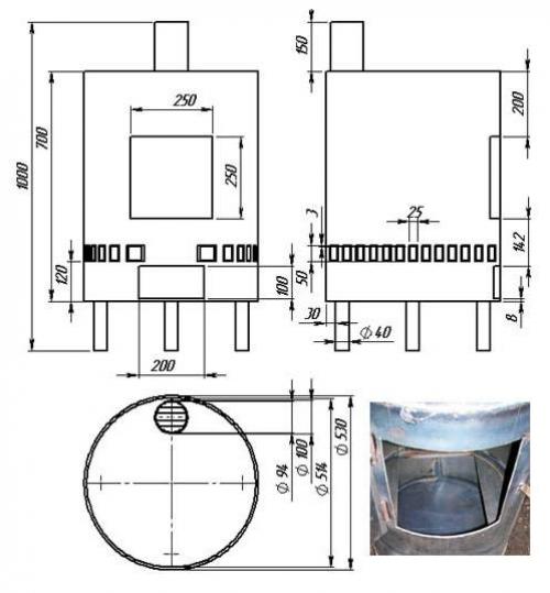 Печь в баню из трубы своими руками. Преимущества и недостатки печей из трубы 06 Печь в баню из трубы своими руками. Преимущества и недостатки печей из трубы 06
