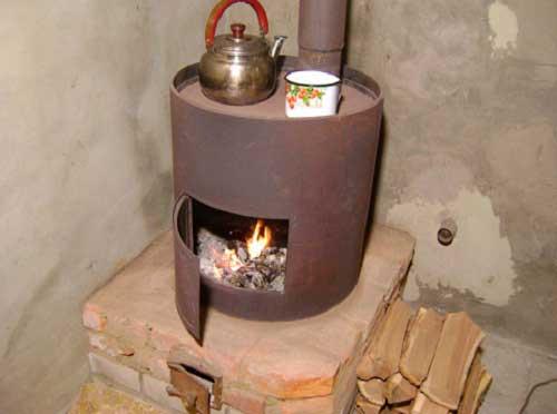 Печь для гаража из трубы. Где можно использовать печку?