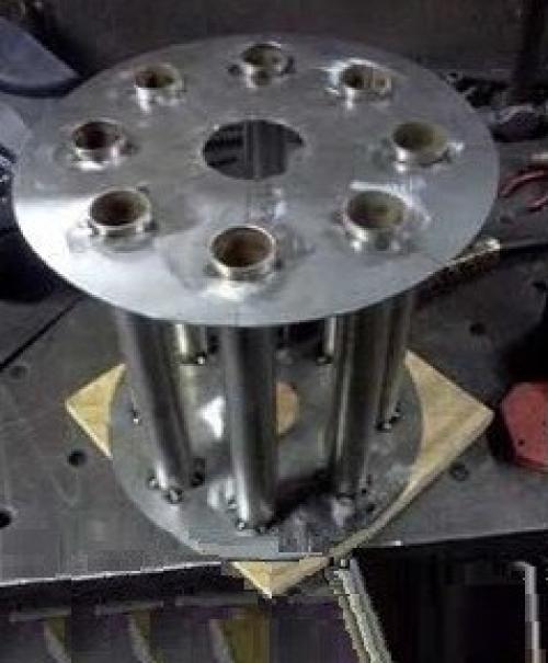 Печь в гараж с теплообменником. Воздушный теплообменник