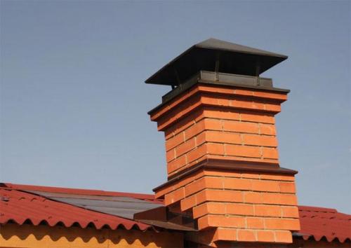 Дымоход для печи на дровах. №1. Кирпичная труба для дымохода