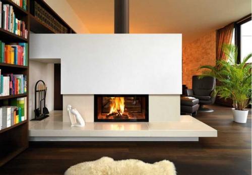 Отделка камина в современном стиле. Штукатурка каминов