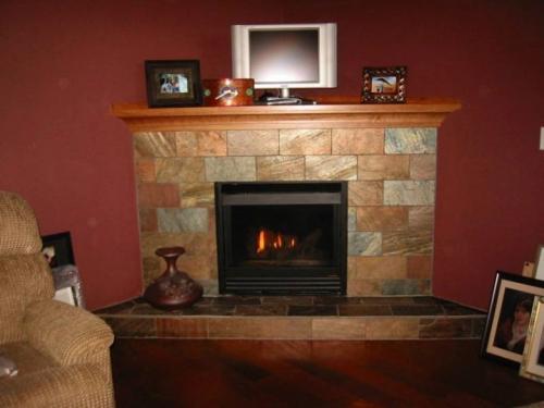 Чем сделать облицовку камина. Отделка камина своими руками 05