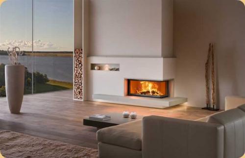 Отделка камина в современном стиле. Штукатурка каминов