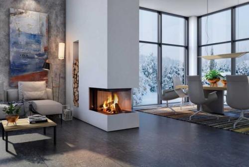 Отделка камина в современном стиле. Штукатурка каминов