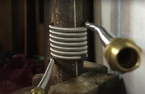 Теплообменник из гофрированной нержавейки. Как собрать теплообменник из нержавеющей гофры для отопления помещения