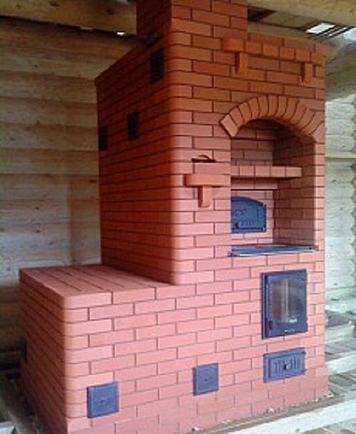 Отопительно-варочная печь своими руками с порядовкой. Модели отопительно-варочных печей