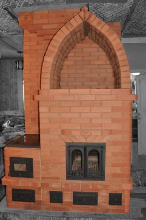 Отопительно-варочная печь своими руками с порядовкой. Модели отопительно-варочных печей