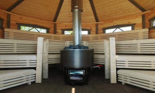 Нагрев воды в бане от дымохода. Самоварный тип бака