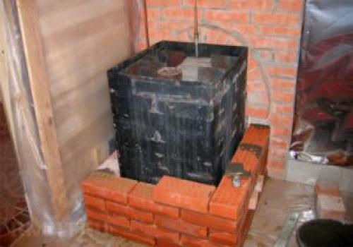 Как правильно обложить трубу в бане кирпичом. Как правильно обложить железную печь кирпичом в бане?