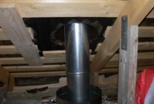 Дымоход в бане через крышу. Как поставить трубу в бане через потолок и крышу